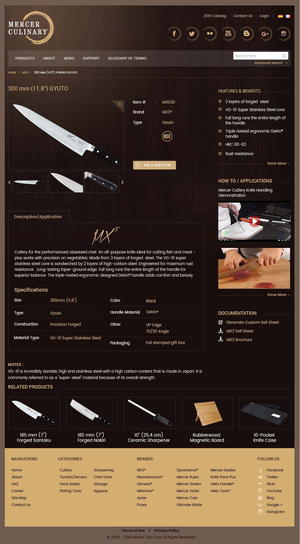 Gyuto Product Detail